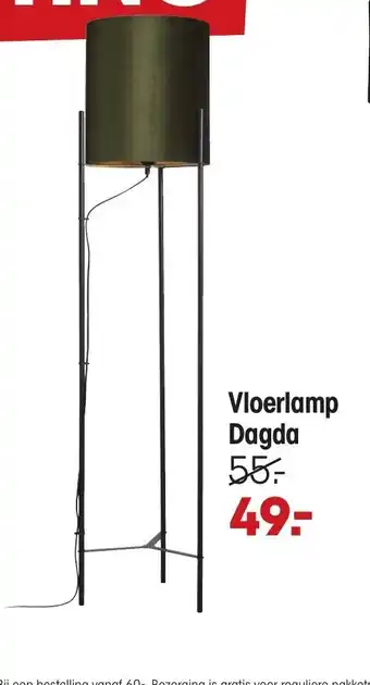 Kwantum Vloerlamp Dagda aanbieding