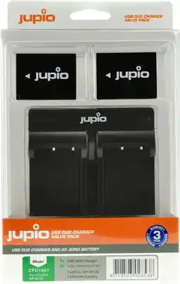 Coolblue Jupio Kit: 2x Battery NP-W126S + USB Dual Charger aanbieding