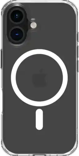 Coolblue BlueBuilt Protective Back Cover met MagSafe iPhone 16 Transparant aanbieding