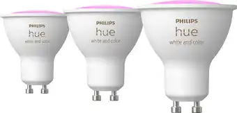 Coolblue Philips Hue White and Color GU10 3-pack aanbieding