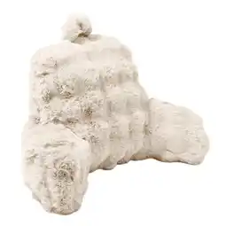 Action Comfortabel rugkussen Pom Pom Fur - crème-wit aanbieding