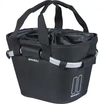 ANWB Basil mand front Classic Carry All 15L zwart Zwart aanbieding