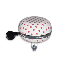 ANWB Basil Fietsbel Polkadot 80 Mm Wit / Rood Wit Rood aanbieding