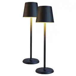 ANWB Goliving Tafellamp Oplaadbaar 38cm 2 stuks Zwart aanbieding