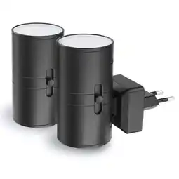 ANWB Goliving Nachtlampje Stopcontact 2 stuks Zwart aanbieding