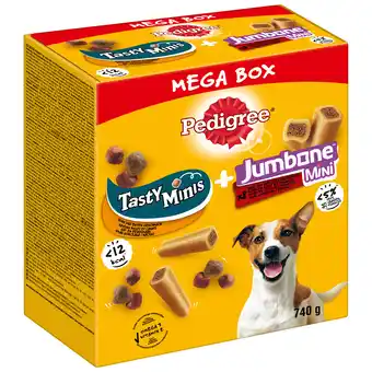 Zooplus 740g Pedigree Tasty Minis & Jumbone Giant Bone Mini Hondensnacks aanbieding