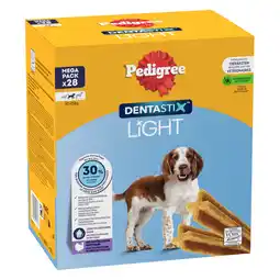 Zooplus 28 stuks Pedigree Dentastix Light: Dental Chews voor middelgrote honden (10-25kg) Hondensnacks aanbieding