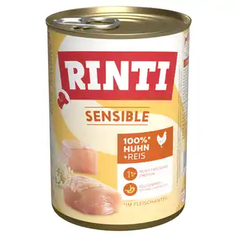 Zooplus Rinti Sensible 6 x 400 g - Kip & Rijst aanbieding