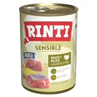 Zooplus Rinti Sensible 6 x 400 g - Kalkoen & Aardappel aanbieding