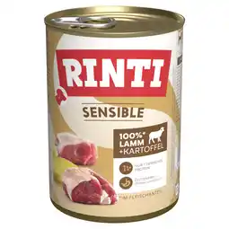 Zooplus Rinti Sensible 6 x 400 g - Lam & Aardappelen aanbieding