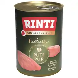 Zooplus Rinti Sensible Puur 6 x 400 g - Kalkoen Puur aanbieding