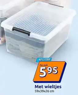 Action Met wieltjes aanbieding