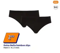 Action Dolce Bella bamboe slips aanbieding