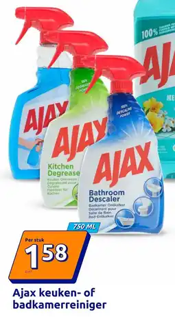 Action Ajax keuken of badkamerreiniger aanbieding
