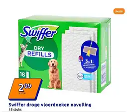 Action Swiffer droge vloerdoeken navulling aanbieding