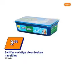 Action Swiffer vochtige vloerdoeken navulling aanbieding