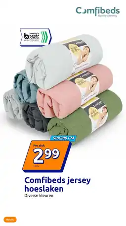 Action Comfibeds jersey hoeslaken aanbieding