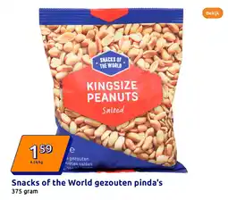 Action Snacks of the World gezouten pinda's aanbieding