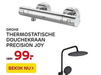 Praxis Grohe thermostatische douchekraan precision joy aanbieding