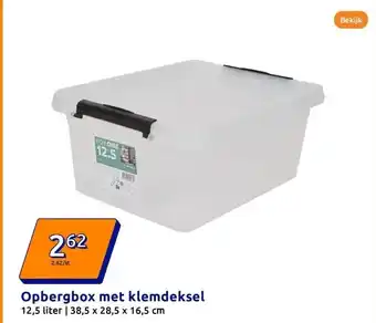 Action Opbergbox met klemdeksel aanbieding