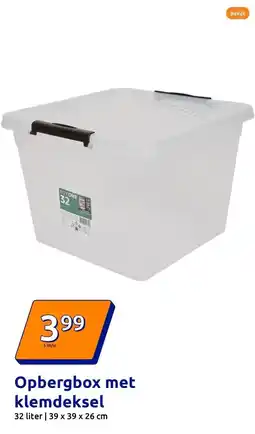 Action Opbergbox met klemdeksel aanbieding