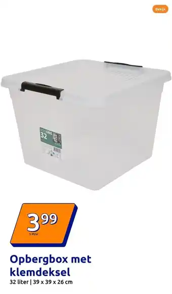 Action Opbergbox met klemdeksel aanbieding