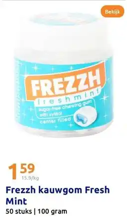 Action Frezzh kauwgom Fresh Mint aanbieding
