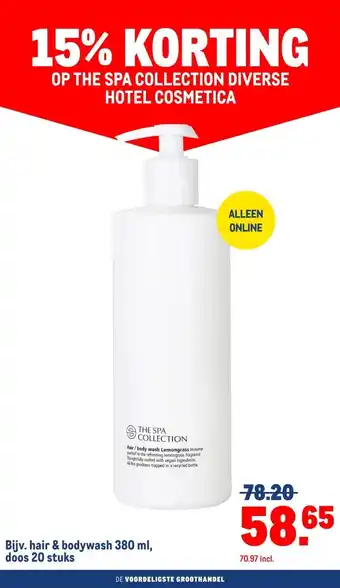 Makro Hair & bodywash 380 ml, doos 20 stuks aanbieding