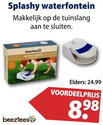 Huisdier Voordeelshop Splashy waterfontein aanbieding