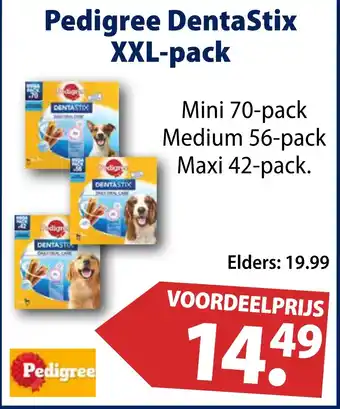 Huisdier Voordeelshop Pedigree DentaStix XXL-pack aanbieding