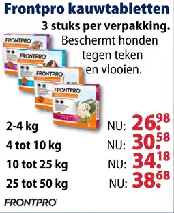 Huisdier Voordeelshop Frontpro kauwtabletten aanbieding