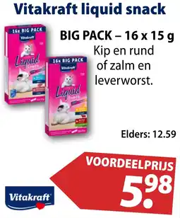 Huisdier Voordeelshop Vitakraft liquid snack aanbieding