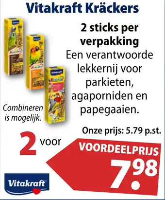Huisdier Voordeelshop Vitakraft Kräckers aanbieding