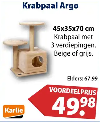 Huisdier Voordeelshop Krabpaal Argo aanbieding