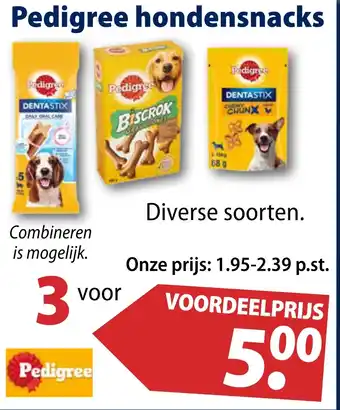 Huisdier Voordeelshop Pedigree hondensnacks aanbieding