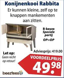 Huisdier Voordeelshop Konijnenkooi Rabbita aanbieding