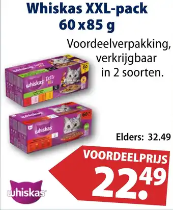 Huisdier Voordeelshop Whiskas XXL-pack aanbieding