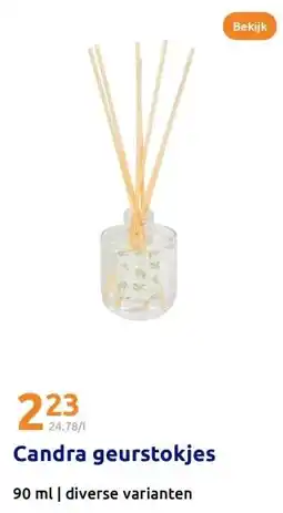 Action Candra geurstokjes aanbieding