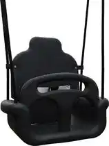 Bol.com B-Play Babyschommel Groeimodel Antraciet met BR touwen zwart aanbieding