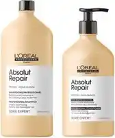 Bol.com L'Oréal Professionnel SE Absolut Repair Gold Shampoo & Conditioner - 1500ml+750ml aanbieding