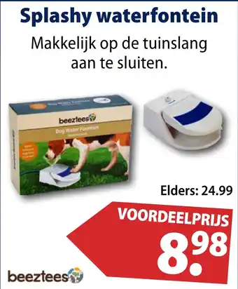 Huisdier Voordeelshop Splashy waterfontein aanbieding