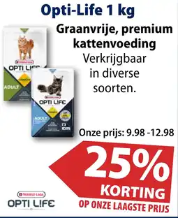 Huisdier Voordeelshop Opti-Life Graanvrije premium kattenvoeding aanbieding