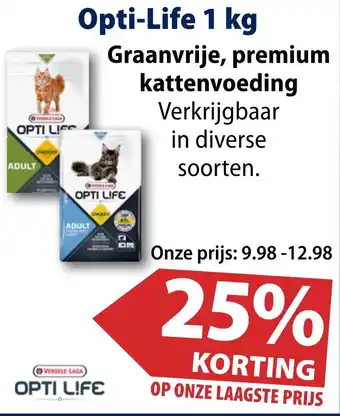 Huisdier Voordeelshop Opti-Life Graanvrije premium kattenvoeding aanbieding