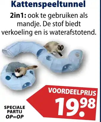 Huisdier Voordeelshop Kattenspeeltunnel aanbieding