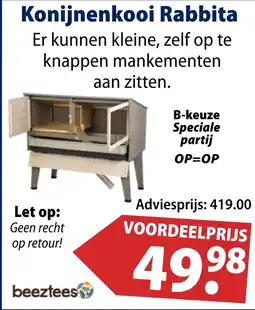 Huisdier Voordeelshop Konijnenkooi Rabbita aanbieding