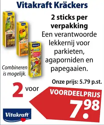 Huisdier Voordeelshop Vitakraft Kräckers aanbieding