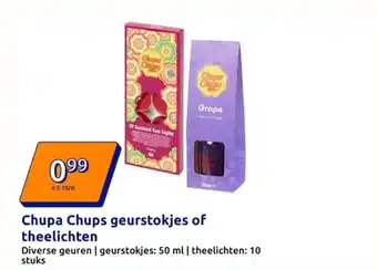 Action Chupa Chups geurstokjes of theelichten aanbieding