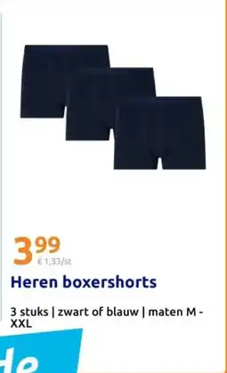 Action Heren boxershorts aanbieding