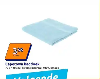 Action Capetown baddoek aanbieding