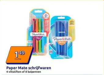Action Paper Mate schrijfwaren aanbieding